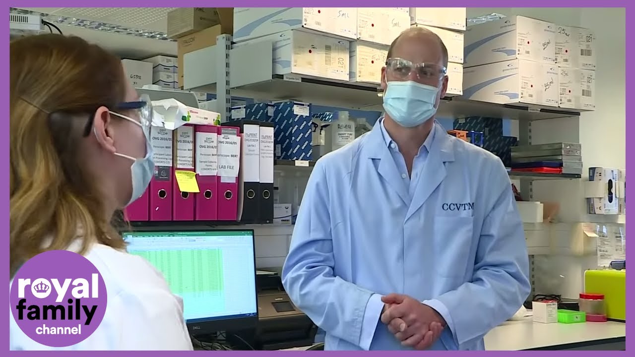 Prince William Meets Vaccine Trial Volunteers at Oxford University
