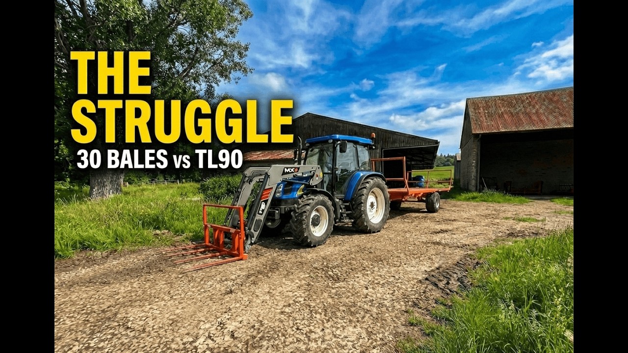 Straw Bale Pickup With Farming Simulator  Physics. Is it really HARD? [Farming Simulator 25]