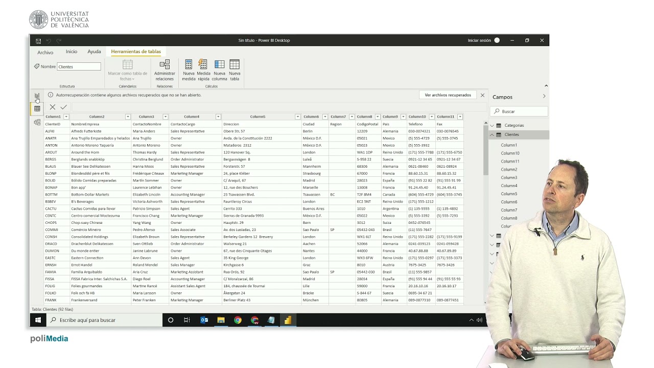MOOC Power BI. Power Query. Promover encabezados | 22/136 | UPV