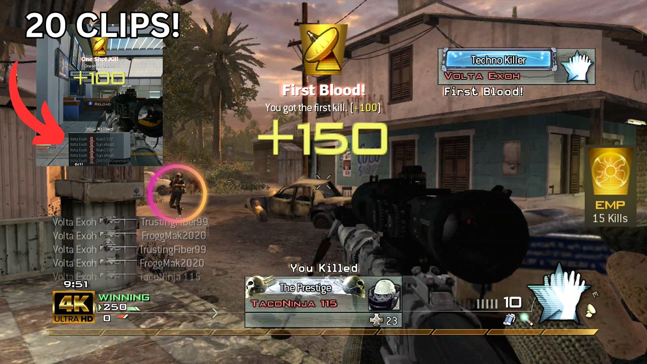 10 Minutes of MW2 FFA Sniping!