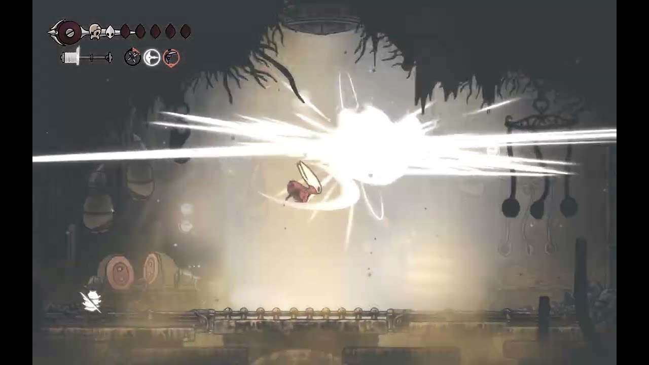 Beating Silksong's Disgraced Chef Lugoli with the hunter crest