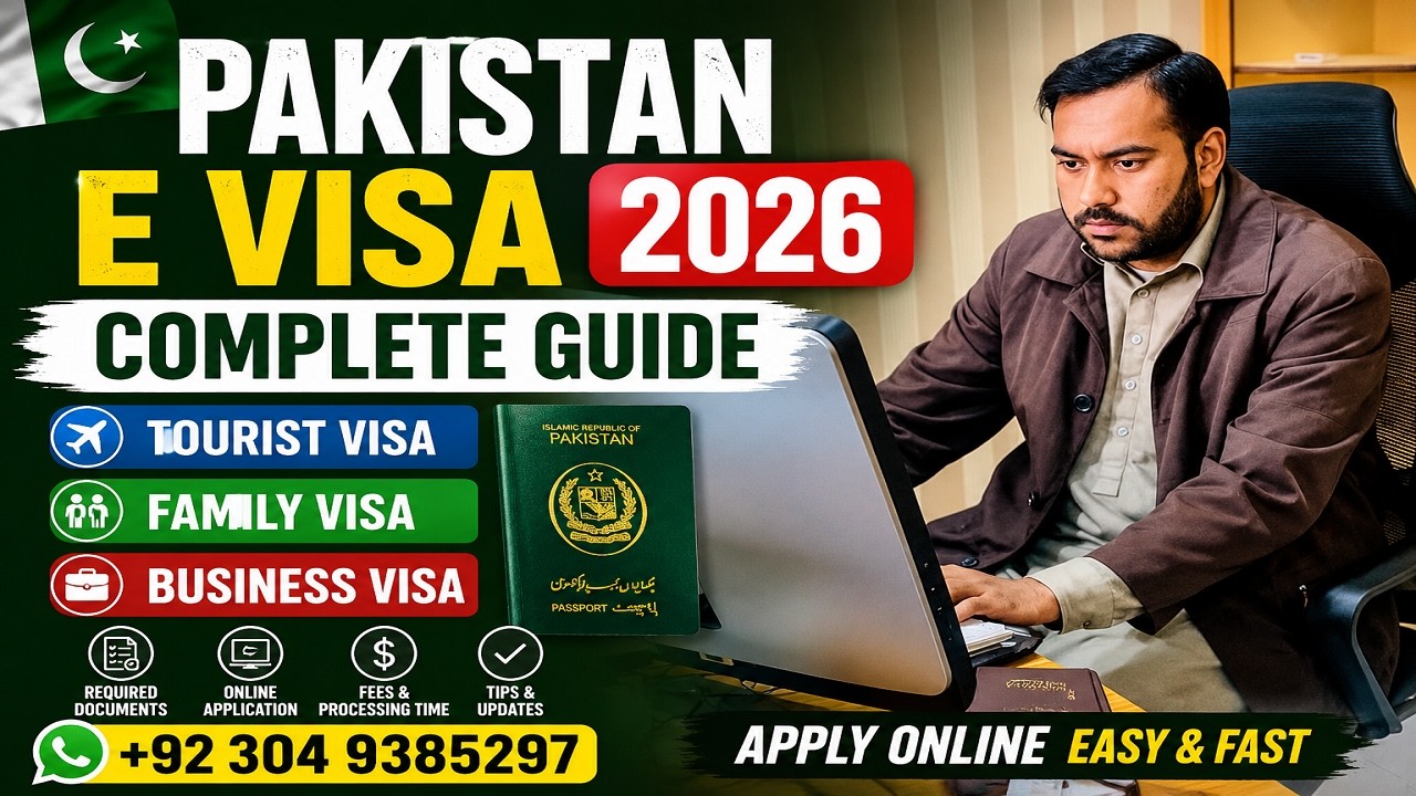 How to Apply for Pakistan E Visa 2026 | Tourist, Family & Business Visa | Pakistan Visa Guide 2026