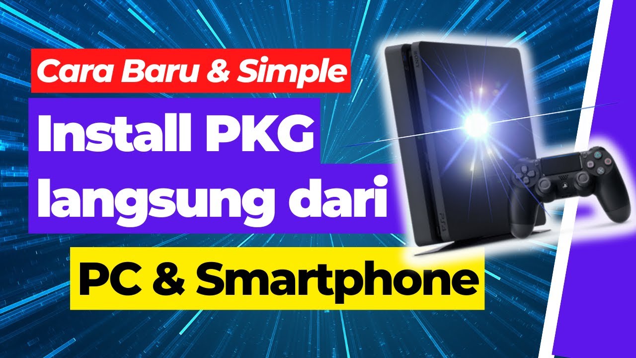 Cara baru! Install PKG langsung dari Komputer dan Smartphone Android (tanpa HDD Eksternal)