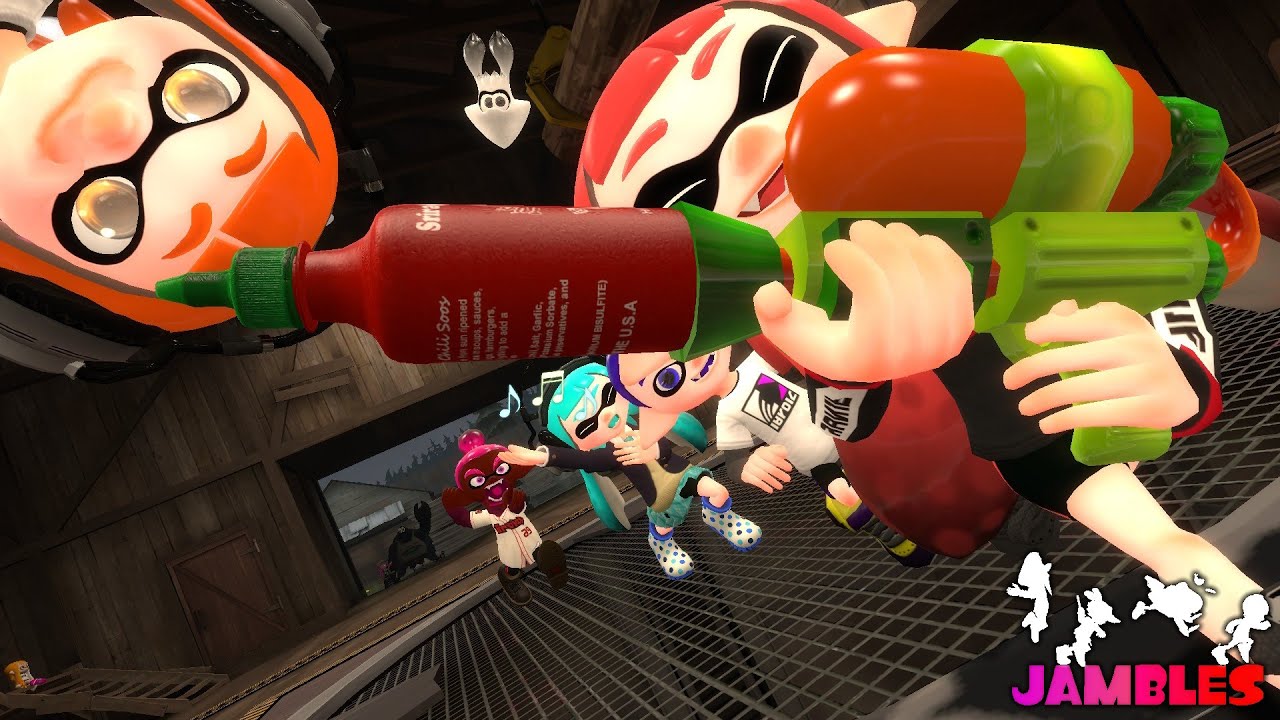 [Splatoon GMOD] Mentaly_stoopid_squidkids_shooting_with_inksauce_send_halp.woomy