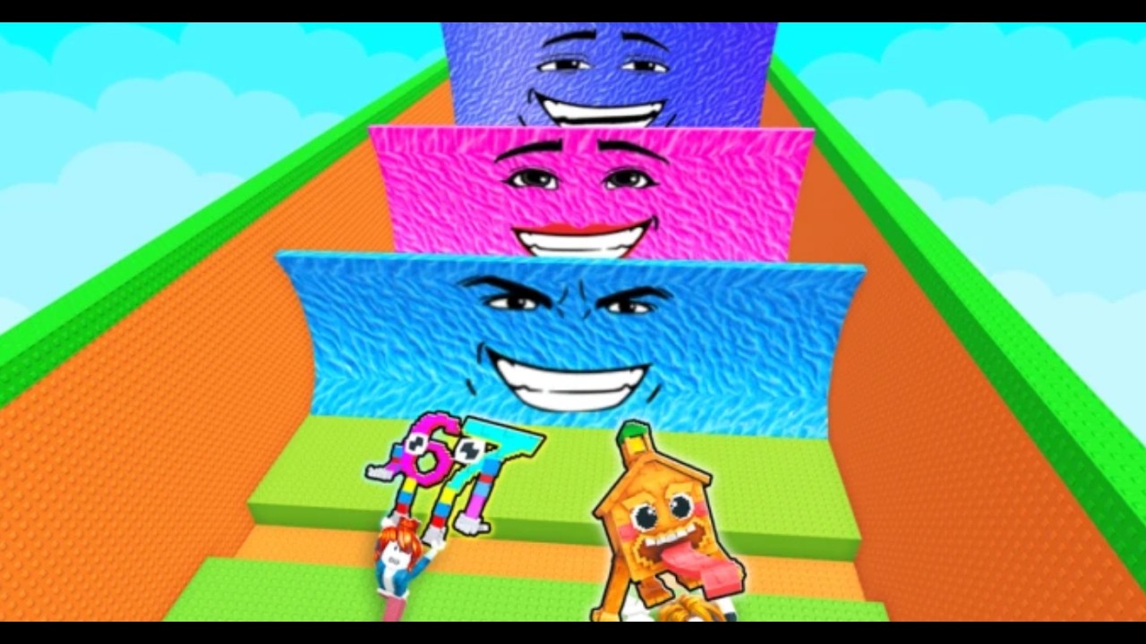 MEMBUKA SEMUA BLOK KEBERUNTUNGAN YANG AKU PUNYA... Escape Tsunami For Brainrots