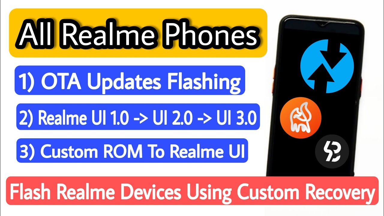 Flash Realme OTA Firmware Updates | Move Custom ROM To Realms UI Stock Rom | Using Custom Recovery