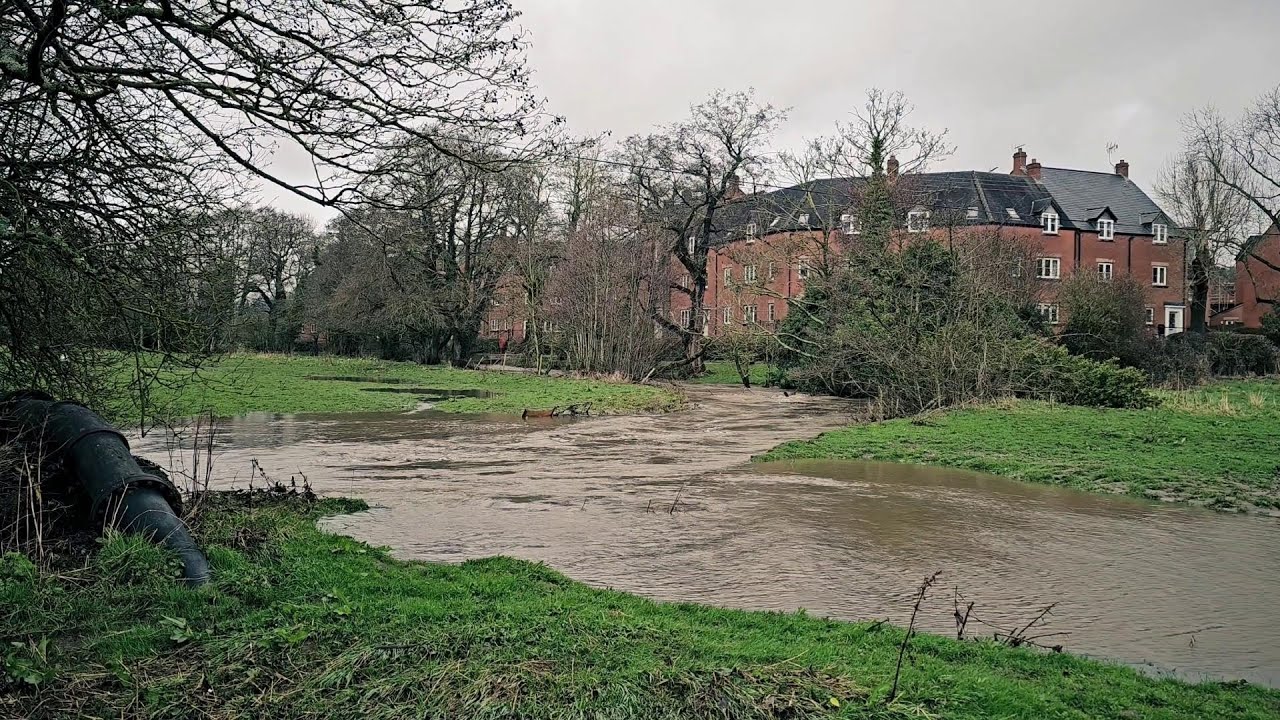 Flooding in Tean, Staffordshire