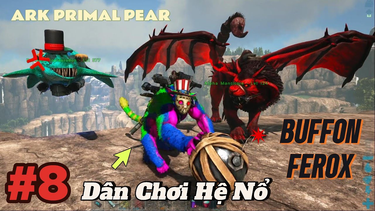 ARK Primal Fear Tập 8 | Thuần Hóa Buffoon Ferox “Dân Chơi Hệ Nổ” & Thú Taming Mới Cực Mạnh-Alien 404
