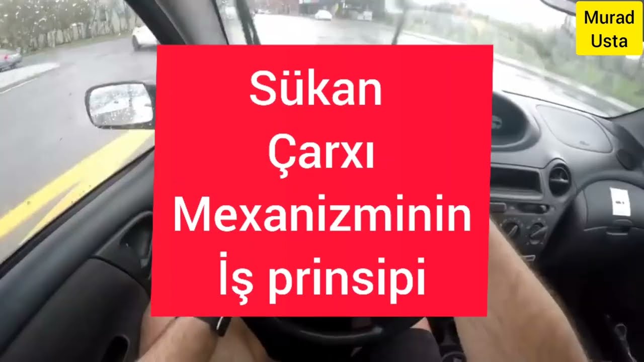 Sükan çarxı mexanizminin iş prinsipi.