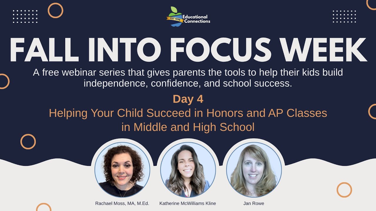 Fall Into Focus Day 4: Finding Success in Honors and AP Classes