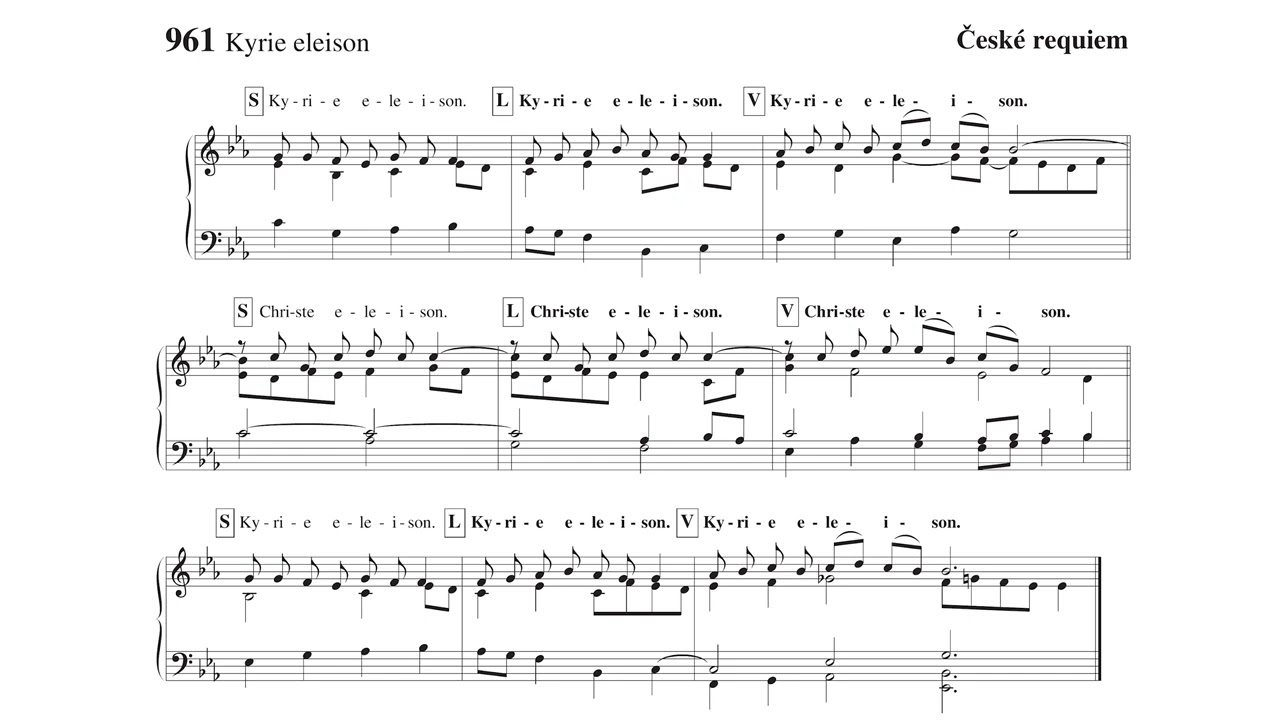 Kyrie eleison | Obřadní graduál 961
