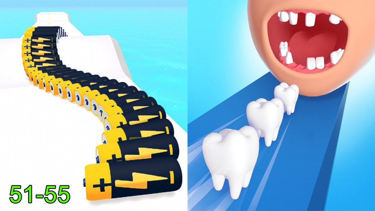 Battery Run VS Smile Rush - All Levels Android iOS Gameplay Ep 2
