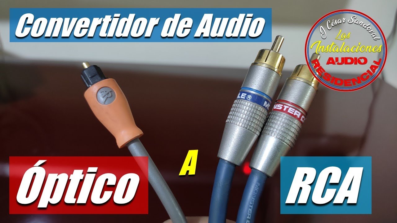 Óptico a RCA - Convertidor Cable Óptico a Cable RCA - convertidor de audio óptico a cable rca