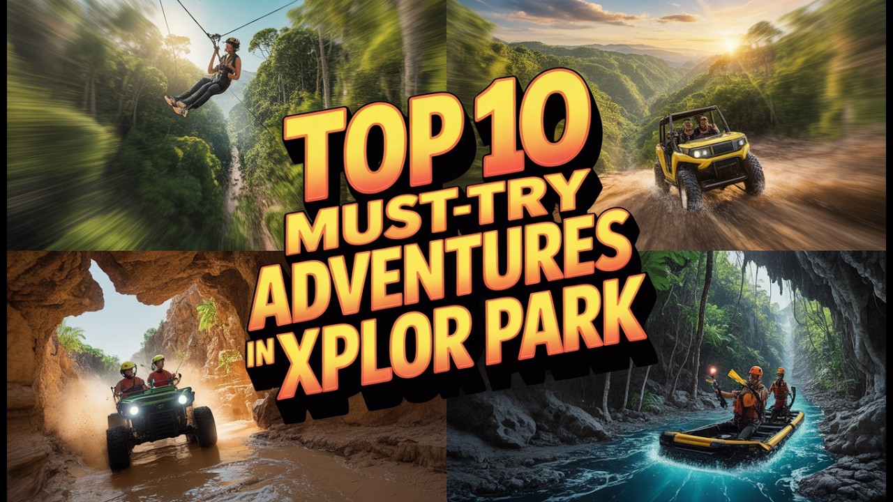 Top 10 Must-Try Adventures in Xplor Park 🇲🇽 | From Cave Rivers to Sky Ziplines Episode 79 🌴🪂🚙🌊🕳️