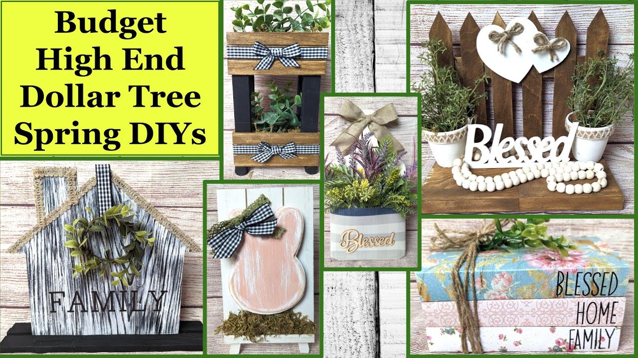 🌷🌼QUICK EASY DOLLAR TREE SPRING DIYS | Dollar Tree DIY | Magnolia Design Co | Budget Spring Crafts🌼🌷