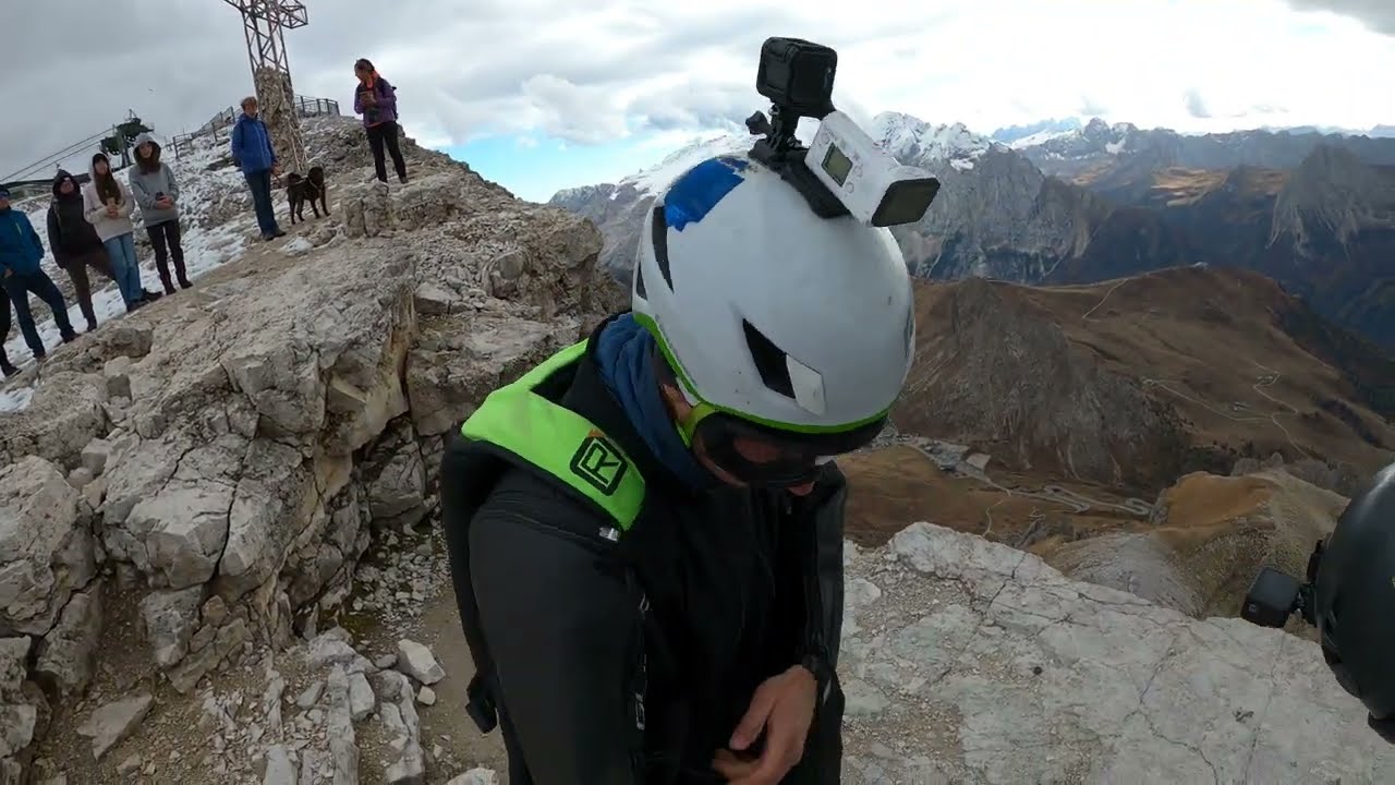 Sass Pordoi Season Closing 2022 | wingsuit Flight | Dolomites