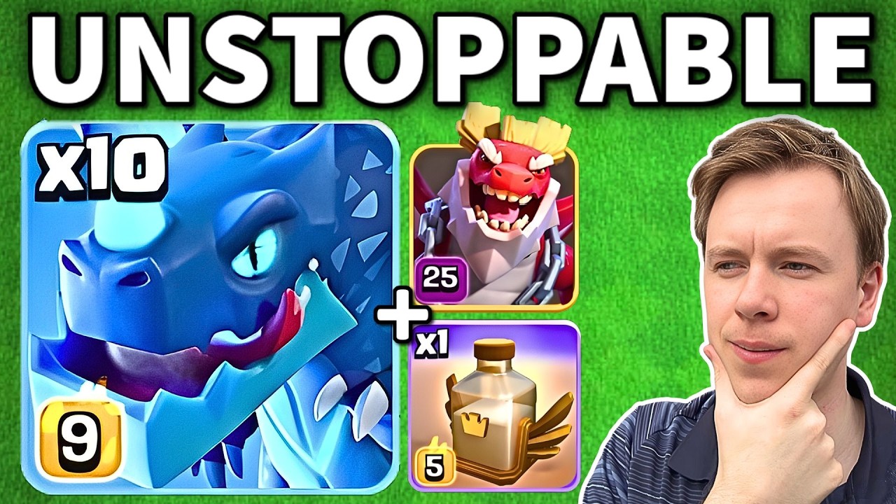 DRAGON DUKE with REVIVE makes EDRAGONS EASY + OP | Clash of Clans TH18
