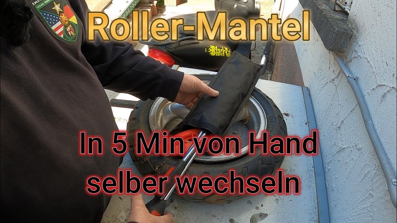 Selber schrauben: Rollerreifen wechseln leicht gemacht!DIY Scooter Tire Change – No Machine Needed!