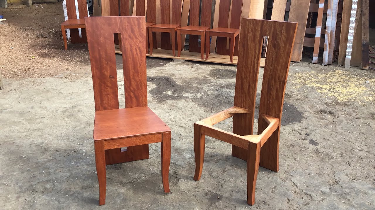 SILLAS PARA COMEDOR EN MADERA “TORNILLO” (Soy Carpintero)