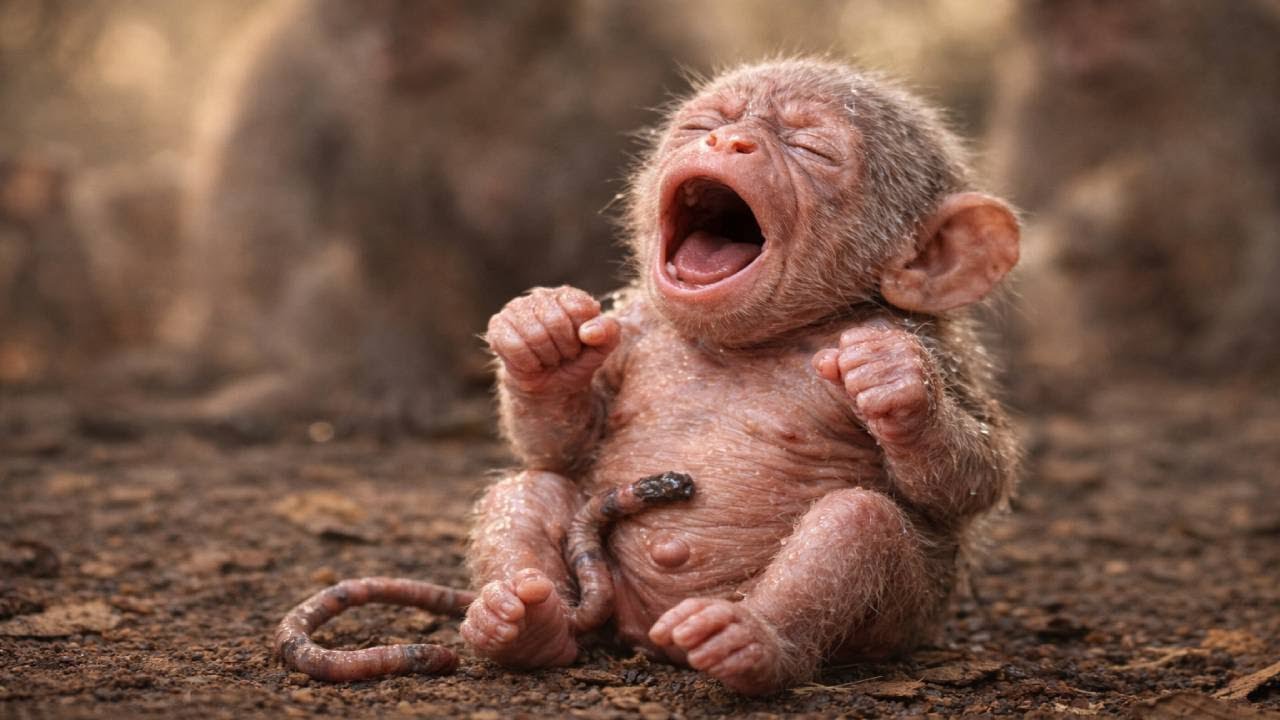 No One to Protect Him: Baby Monkey vs Nature | Leo Monkey