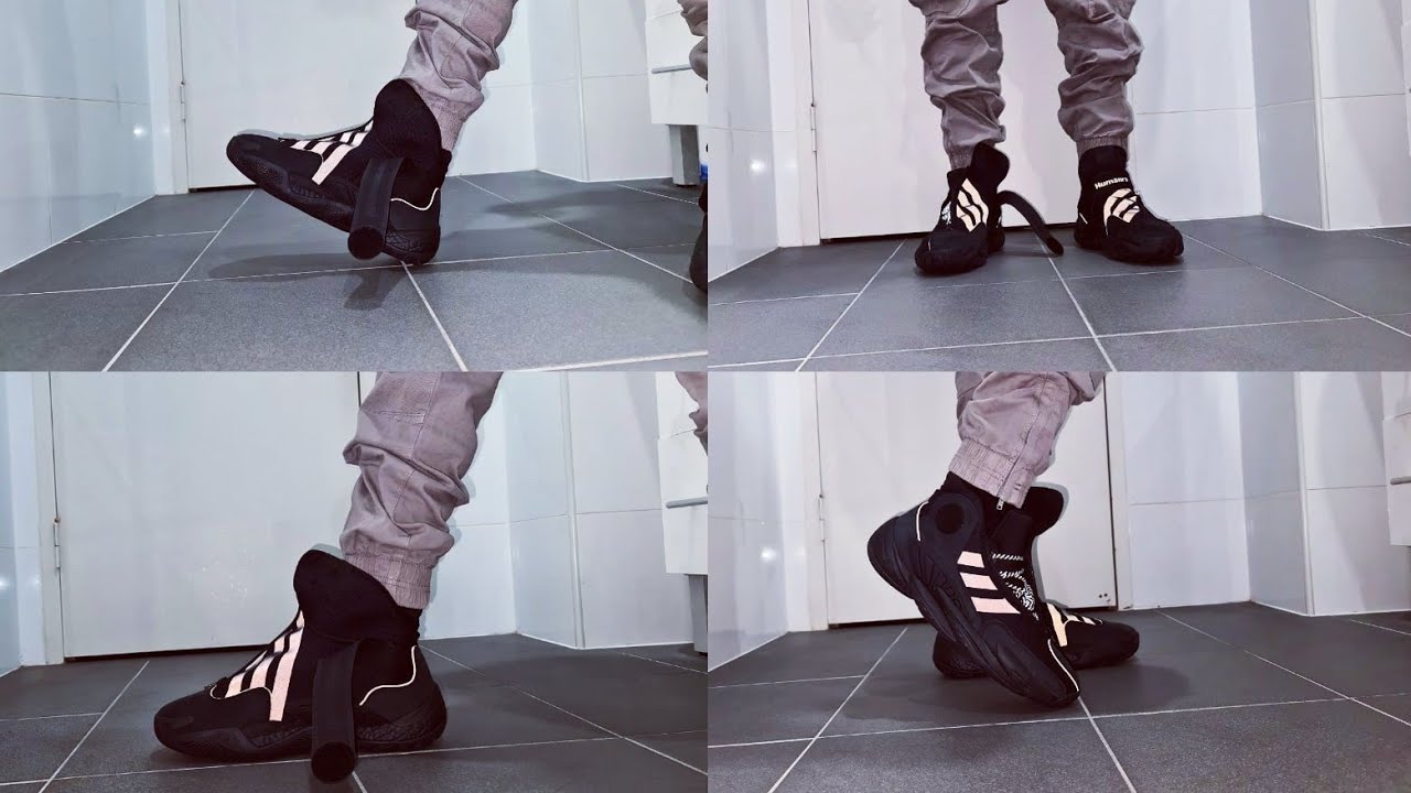Adidas Pharrell Williams 0 TO 60 Black on feet