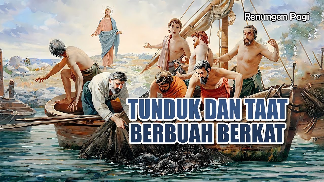 RENUNGAN PAGI - TUNDUK DAN TAAT BERBUAH BERKAT - YOHANES 21 : 1 - 14