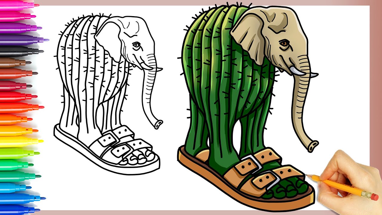 Cara Menggambar Anomaly LIRILI LARILA | Italian Brainrot Animal | meme ANOMALI | step by step