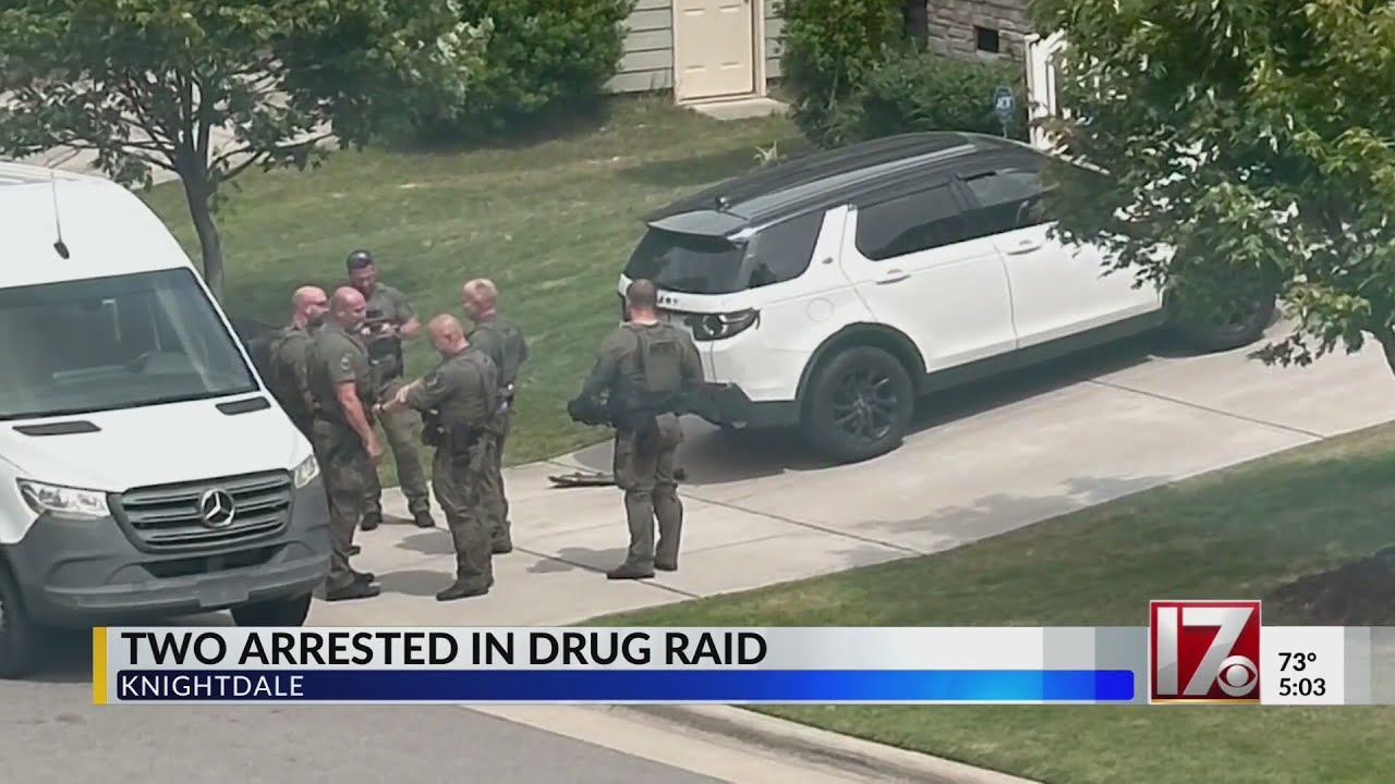 Two arrested in Knightdale drug raid