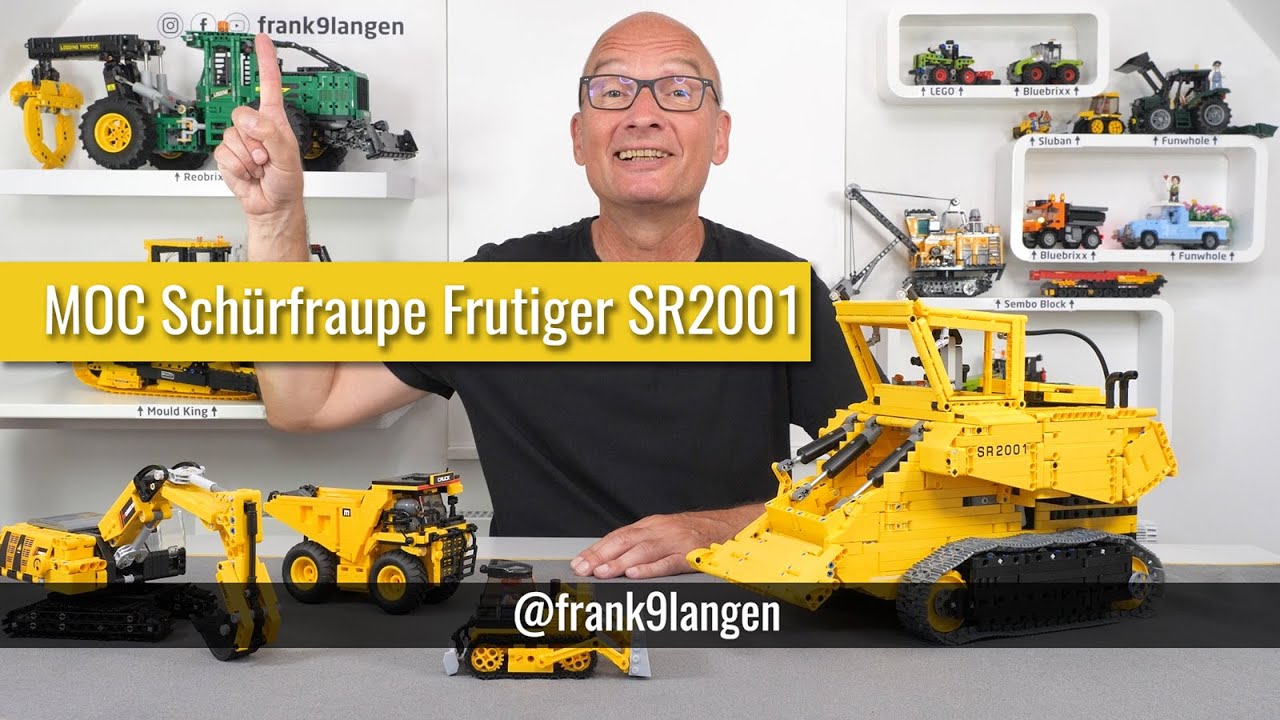 MOC: SR 2001 Frutiger Schürfraupe - Voll motorisiert und funktioniert wie das Original!