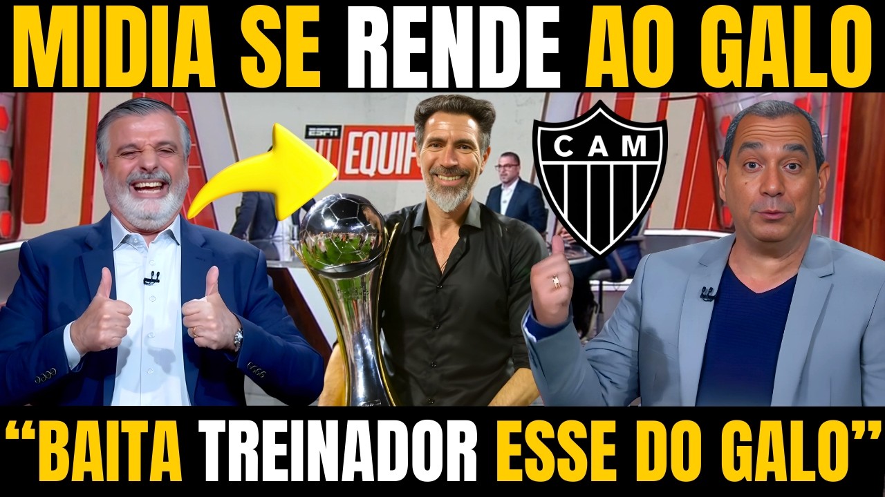 MIDIA RASGA ELOGIOS AO NOVO TECNICO DO GALO EDUARDO DOMINGUES / NOTICIAS DO ATLETICO MINEIRO HOJE!