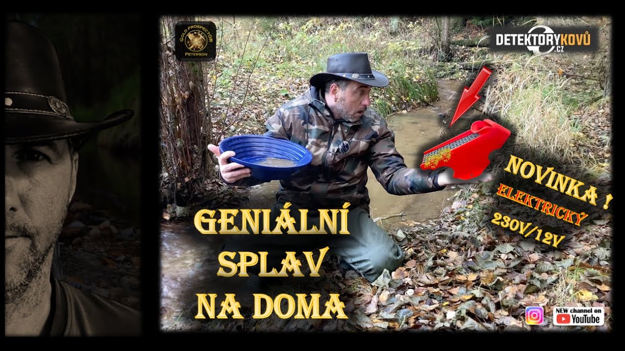 NOVÝ JEDINEČNÝ SPLAV NA ZLATO JE TADY! KONEC POLEHÁVÁNÍ DOMA I V ZIMĚ #goldprospecting #goldpanning