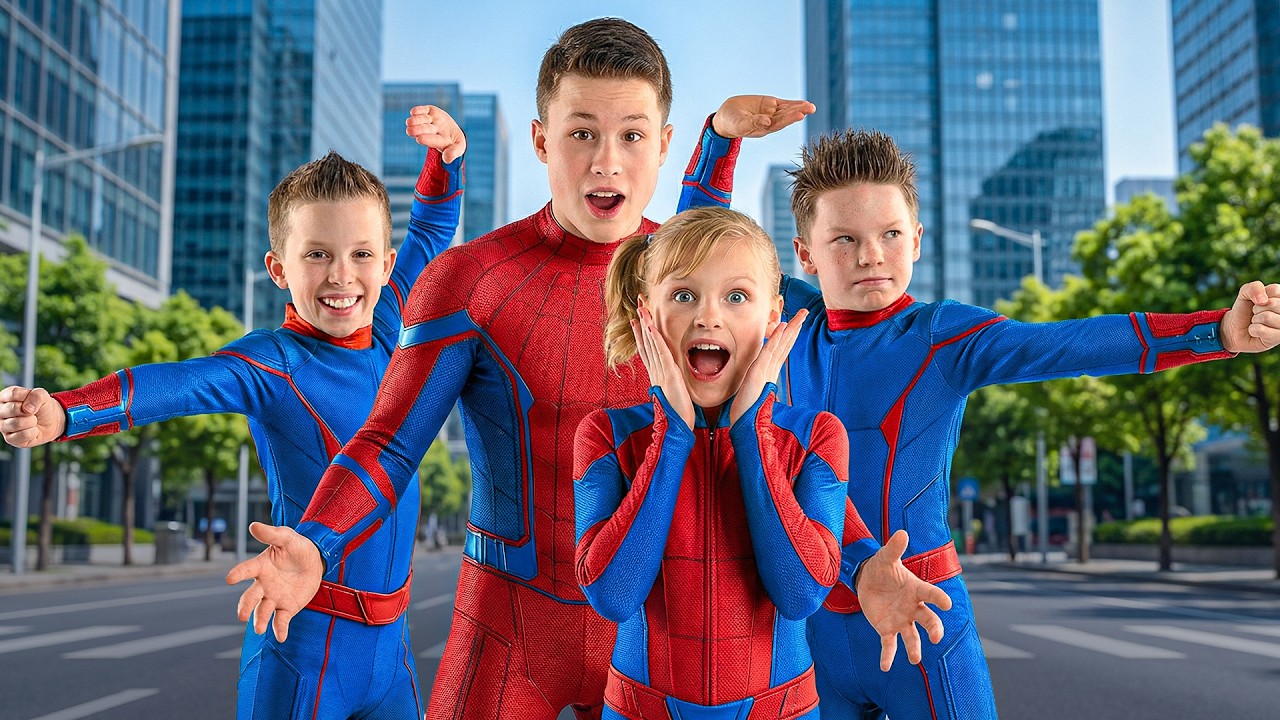SUPERHERO NINJA TEAM MISSION TO SAVE THE CITY | Ninja Kidz TV
