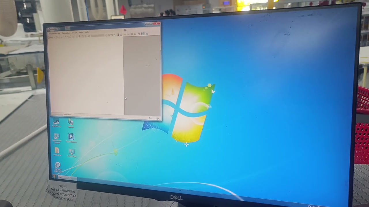 M&aacute;y cắt vải bullmer, set lại trục X về mốc 0 #maycatvai #maytudong 