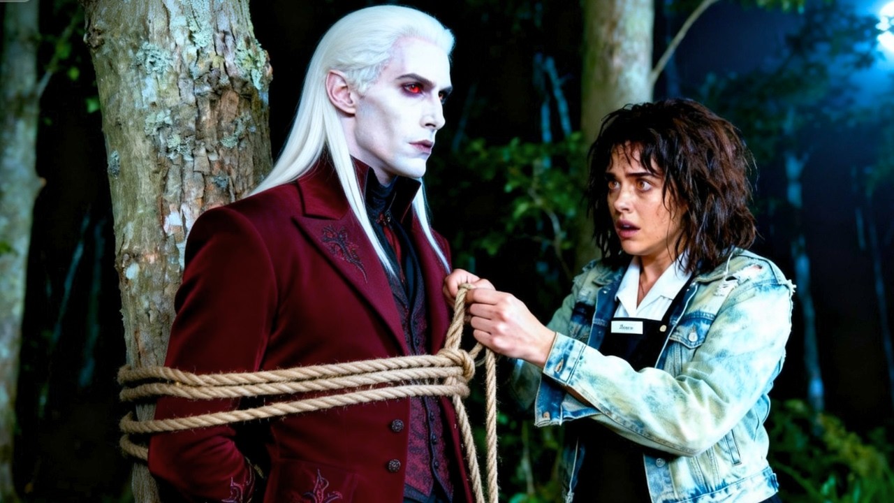 Waitress Stumbles Upon a Hurt Vampire King Tied to a Tree—No One Expected This