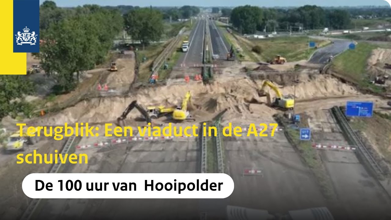 Terugblik: een onderdoorgang in A27 Hooipolder schuiven | De 100 uur van Hooipolder