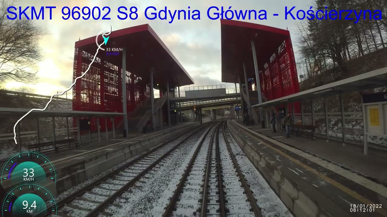 [CabView] S8 SKM TR&Oacute;JMIASTO Gdynia Gł&oacute;wna - Kościerzyna SA136-014