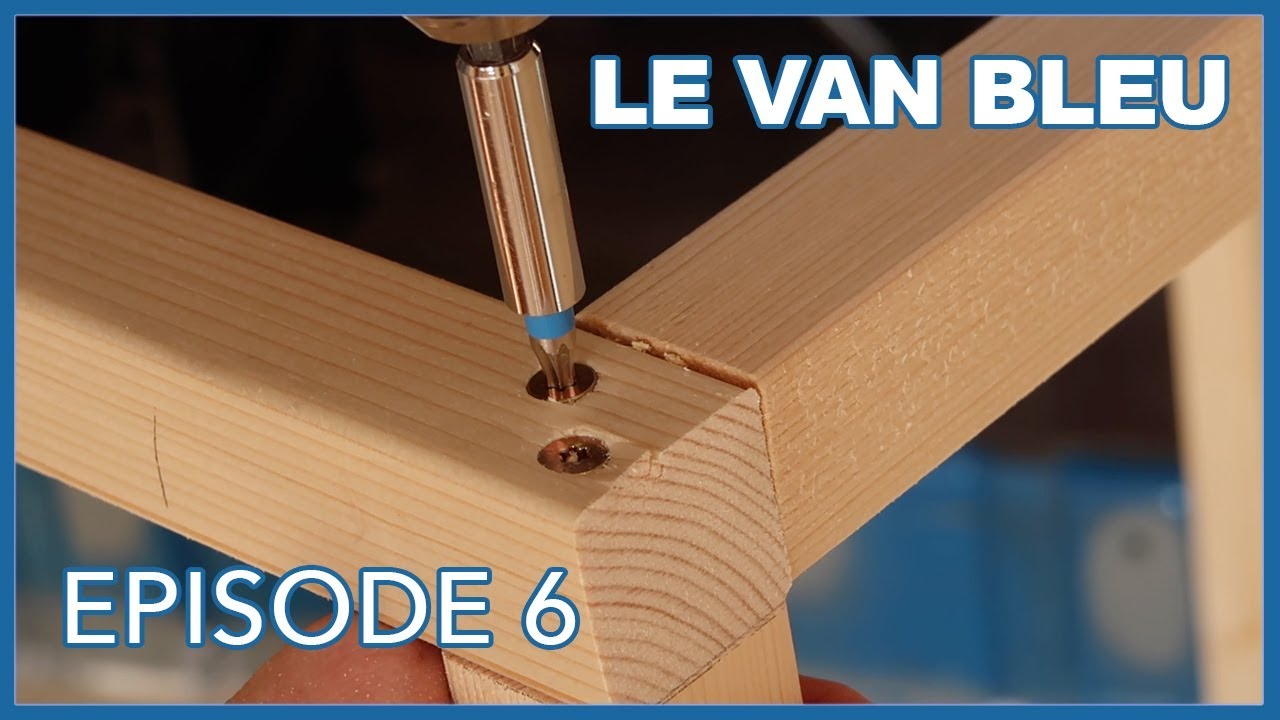 LE VAN BLEU - Episode 6 - lit peigne et structures #VANLIFE