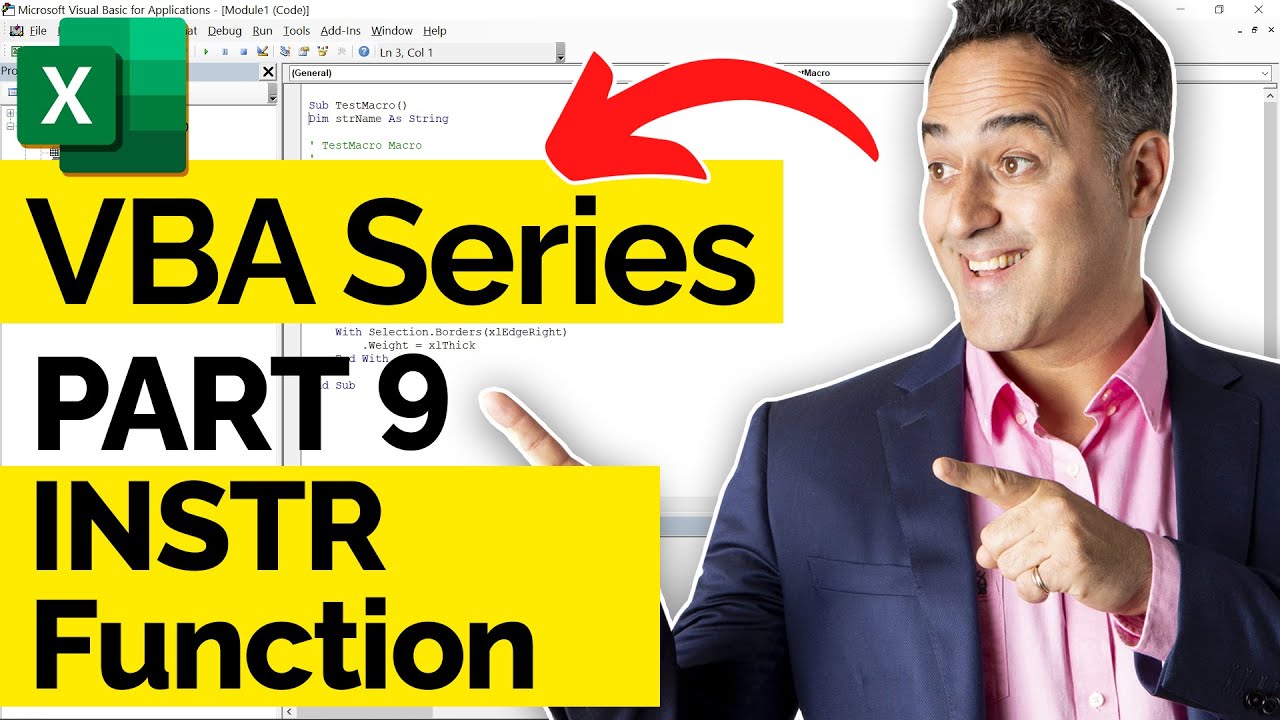 Using the Excel VBA INSTR Function