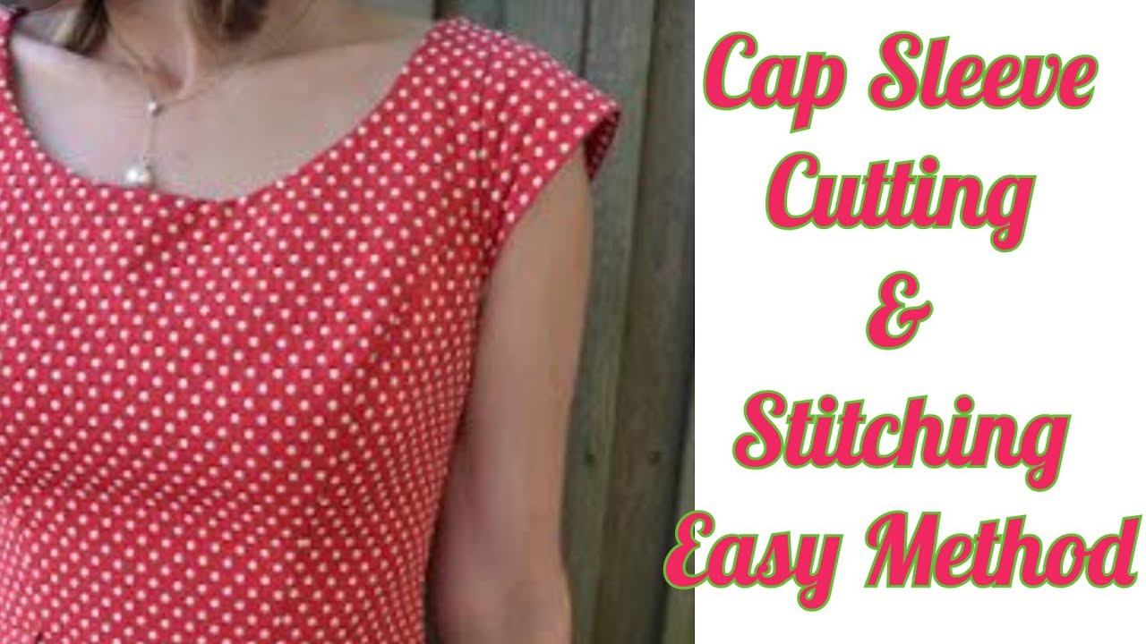 Cap Sleeves Cutting And Stitching Easy Method / Short Sleeves Making Malayalam