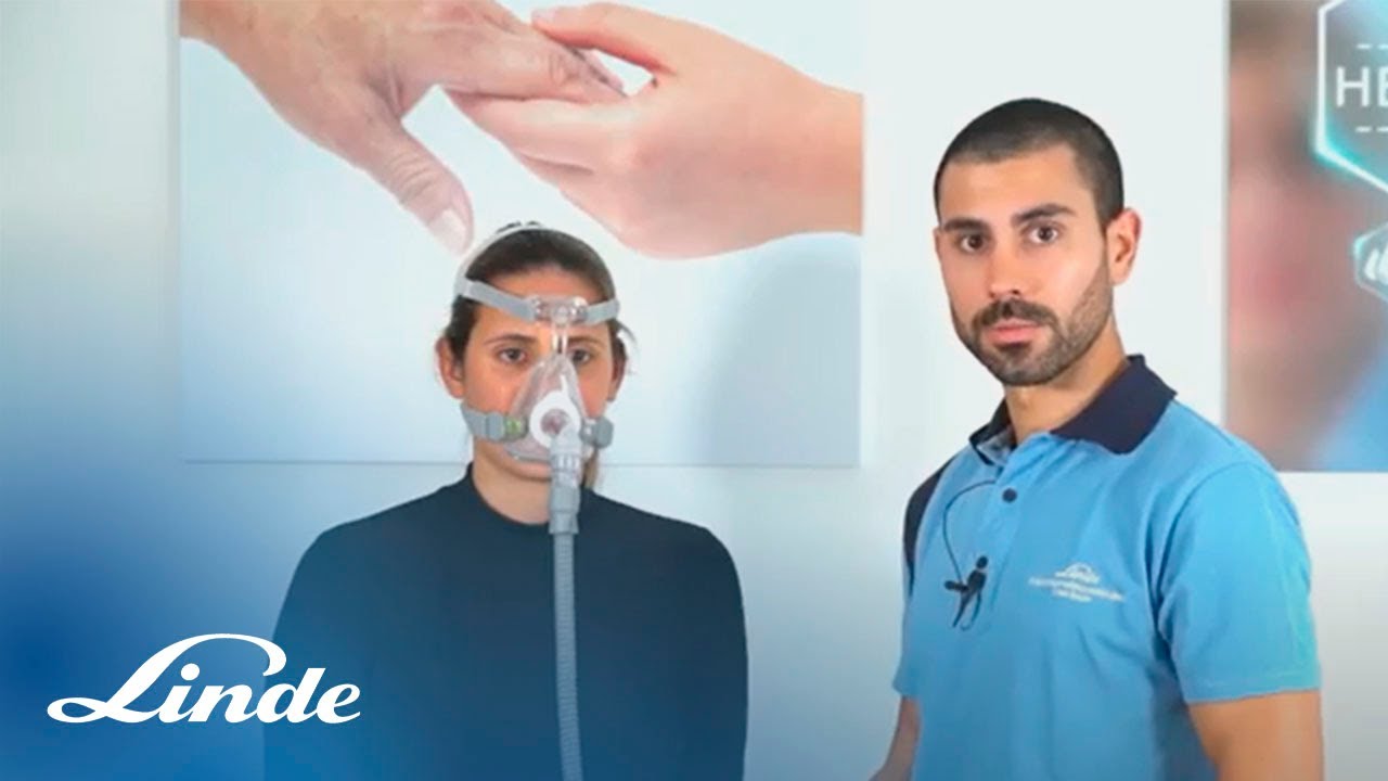 Linde Saúde | Ventiloterapia - Ajuste Mascara Facial Joyce