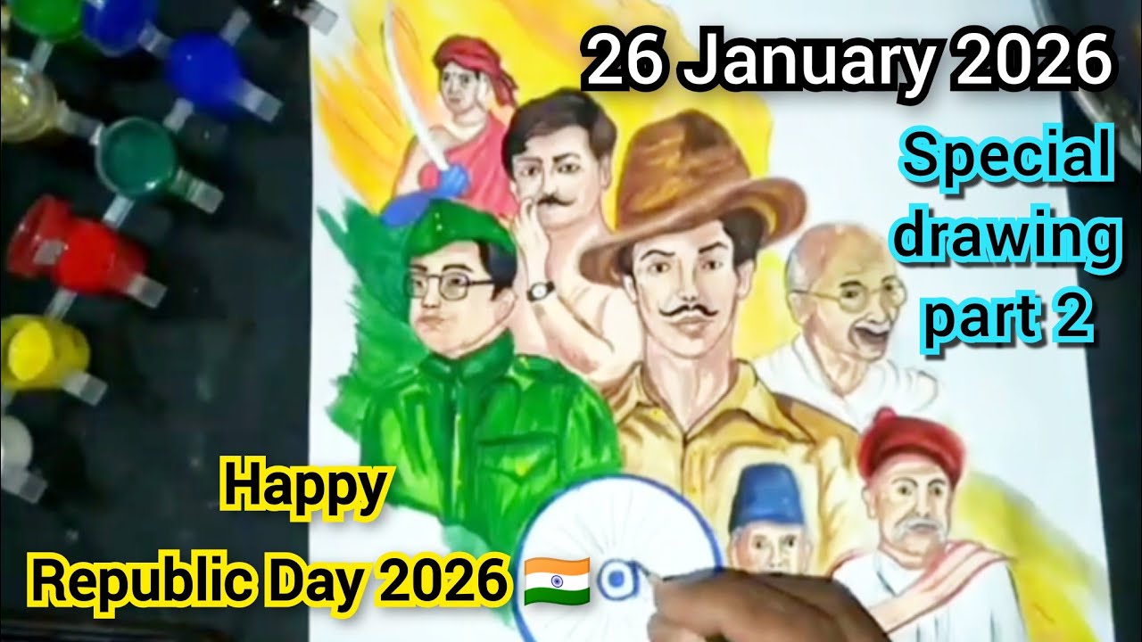 26 January 2026/Republic Day Special Drawing [part 2] Realistic portrait