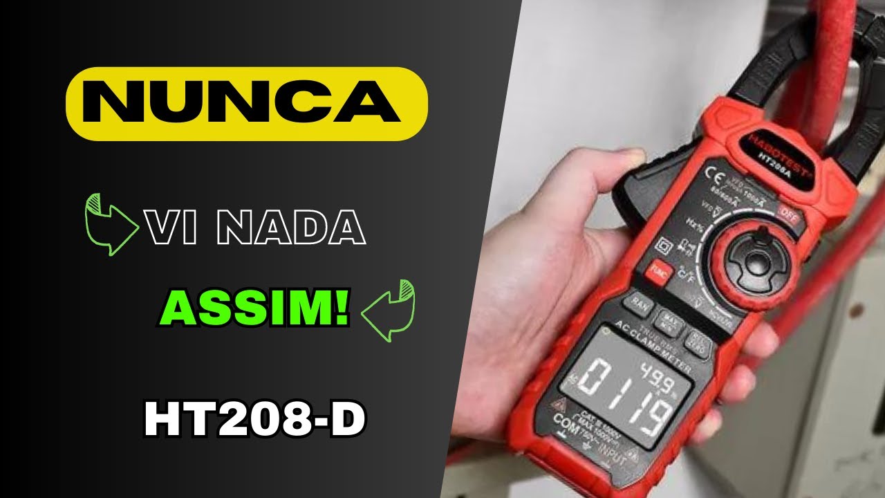 Alicate amperímetro Habotest Ht208-D