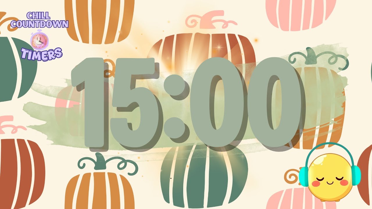 15 Minute Fall Boho Chill Countdown Timer with Lofi Beats for Focus & Relaxation