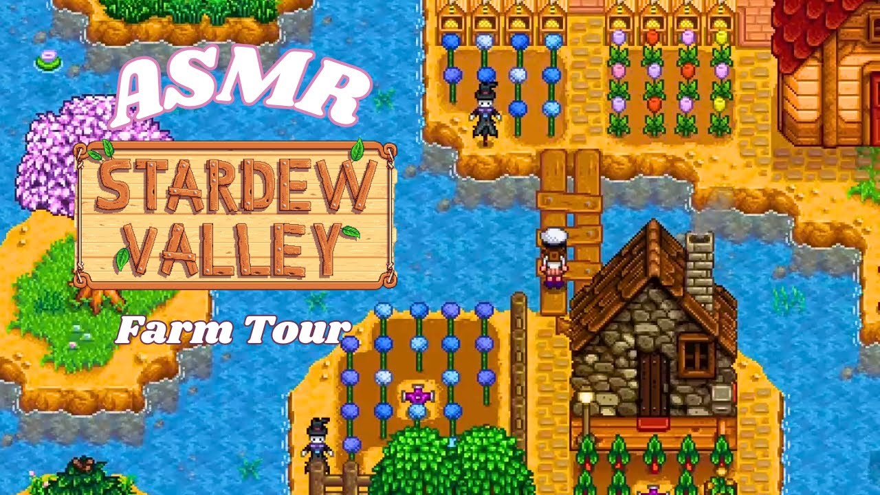 ASMR Stardew Valley Farm Tour (Year 6) | Gentle keyboard sounds & in-game soundtrack
