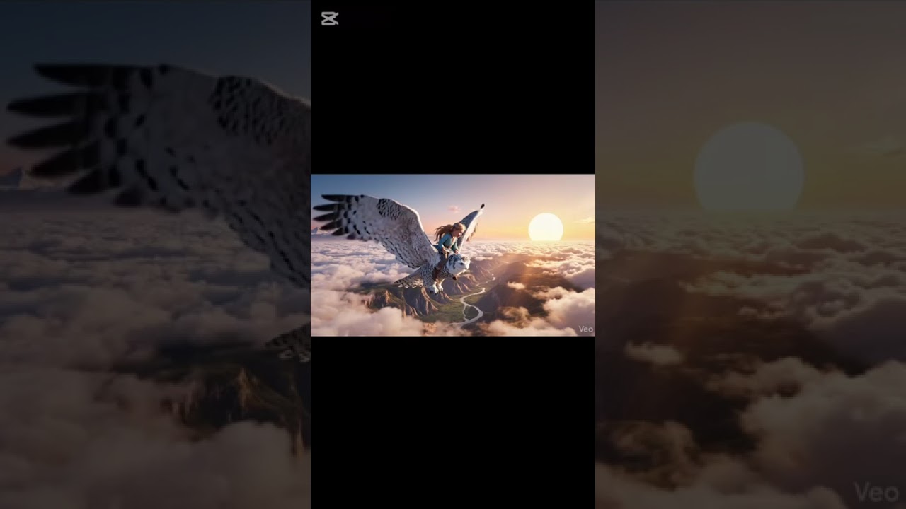 Dream Flight Over the Clouds 🌥️✨ | AI Fantasy Animation 