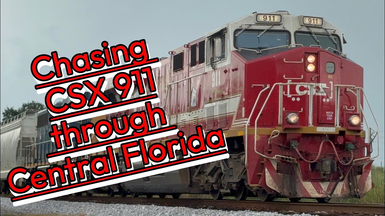 Chasing CSX 911 through Central Florida