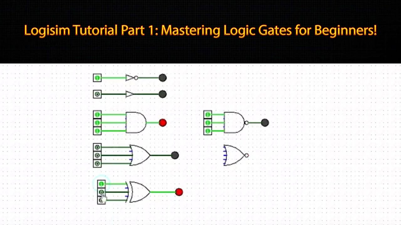 Учебное пособие по Logisim, часть 1: Понимание логических вентилей