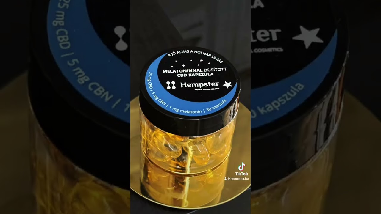 Melatoninnal d&uacute;s&iacute;tott CBD kapszula  #melatonin #melatoninkapszula #hempstercbd #hempster