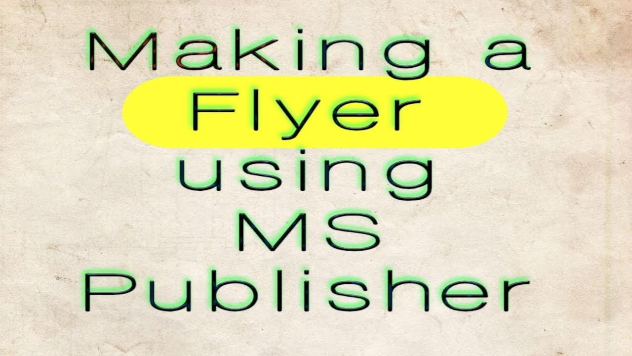 Как создать флаер в MS Publisher