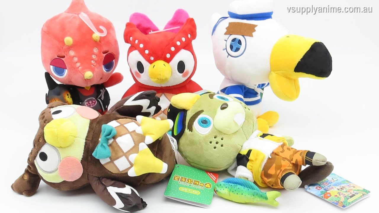 Animal Crossing Plush Toys - Celeste, Flick, CJ, Gulliver, Blathers SANEI 2021